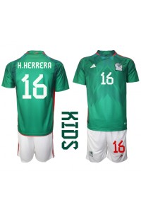 Mexico Hector Herrera #16 Babyklær Hjemme Fotballdrakt til barn VM 2022 Korte ermer (+ Korte bukser)